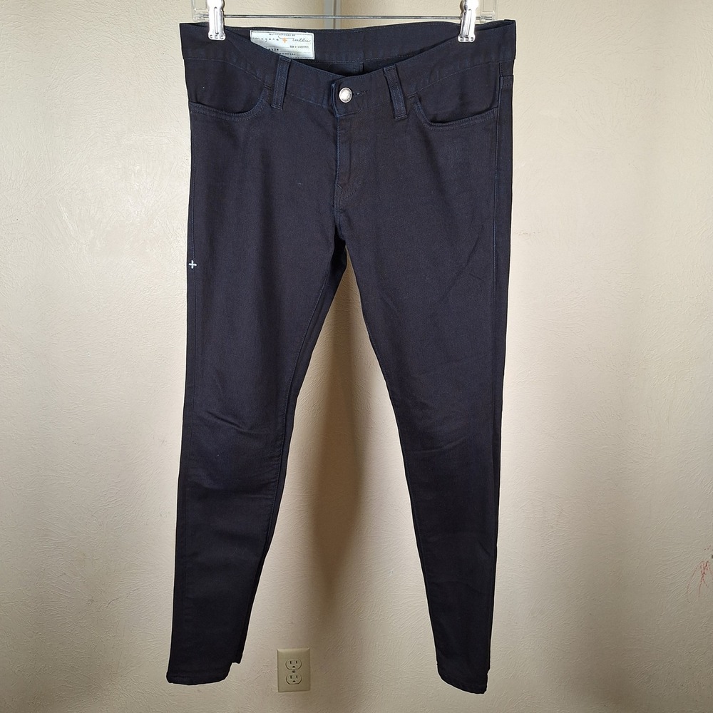 Imogene + Willie Jesse Black Skinny Low Rise Jeans Stretch 27 Womens